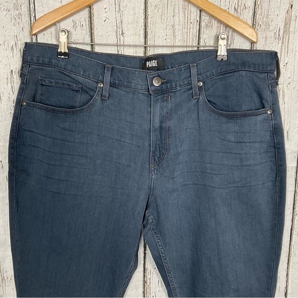 PAIGE Federal “Marson” Medium Blue Luxury Jeans Mens 38 x 33 New Straight Leg - Picture 2 of 8
